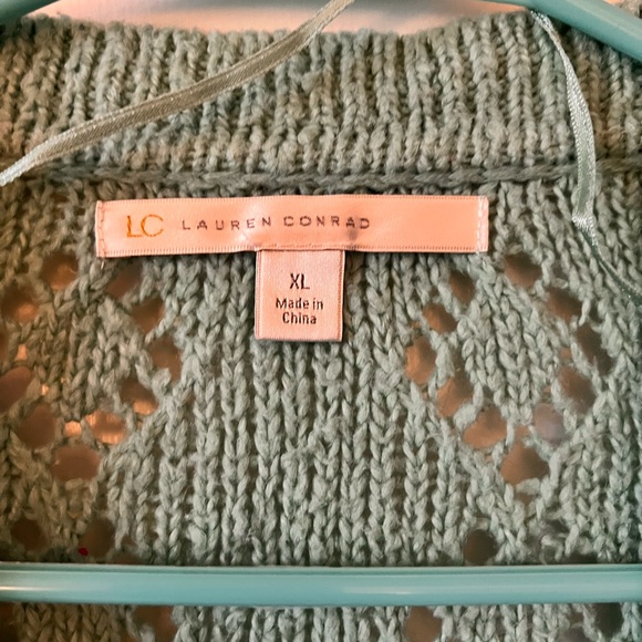 Lauren Conrad Open Cardigan with Open knit detailing - Picture 2 of 3
